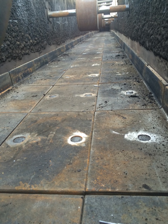 Conversion of 36" wide slat conveyor