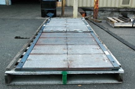 Replacement "C-3" floor assembly for Roadtec material transfer vehicle