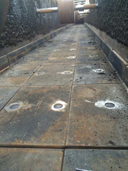 Conversion of 36" wide slat conveyor