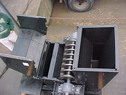 Kenco "Black Gold" RAP Crusher with optional bypass chute for in-spec material