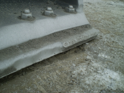 TC on the bevel protects your corner