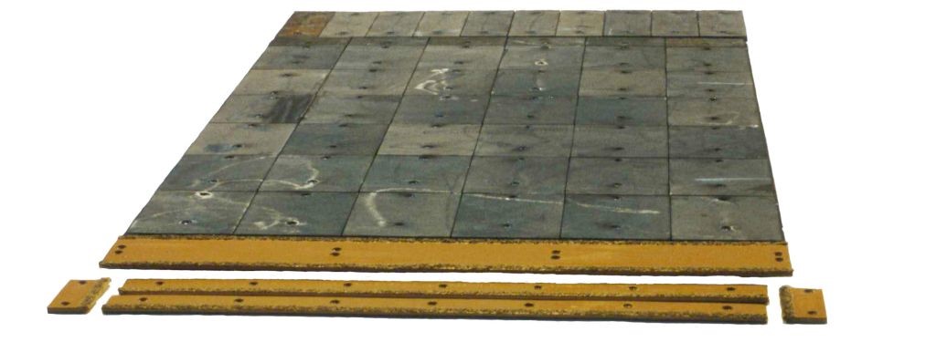 Kenco Alloy-K 550 Brinell cast windrow elevator floor and TCI cutting edges