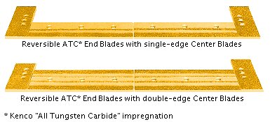 Reversible ATC End Blades